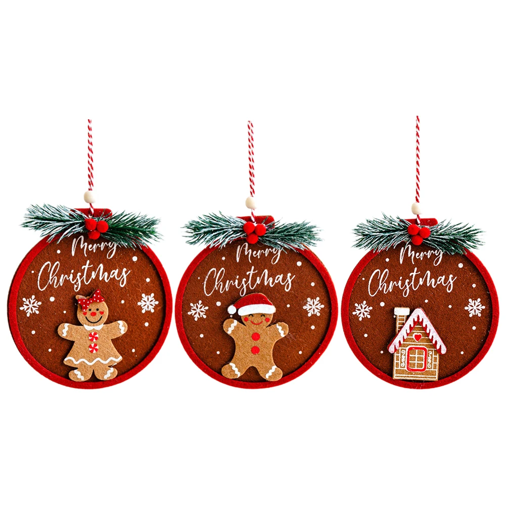 3Pcs Christmas Felt Cookie Man Doll Christmas Decoration Pendants Xmas Tree Hanging Ornament For Home New Year Gifts 2025
3Pcs Christmas Felt Cookie Man Doll Christmas Decoration Pendants Xmas Tree Hanging Ornament For Home New Year Gifts 2025