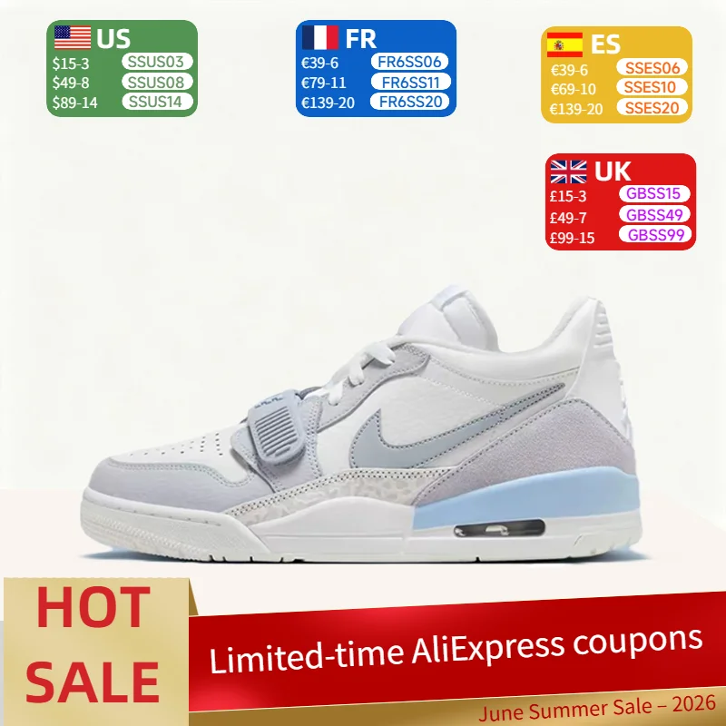 Nike Jordan Legacy 312 Shattered Ice Blue Fashionable and Versatile Cushioned Low-Top Retro Basketball Shoes HQ1190-101
Nike Jordan Legacy 312 Shattered Ice Blue Fashionable and Versatile Cushioned Low-Top Retro Basketball Shoes HQ1190-101