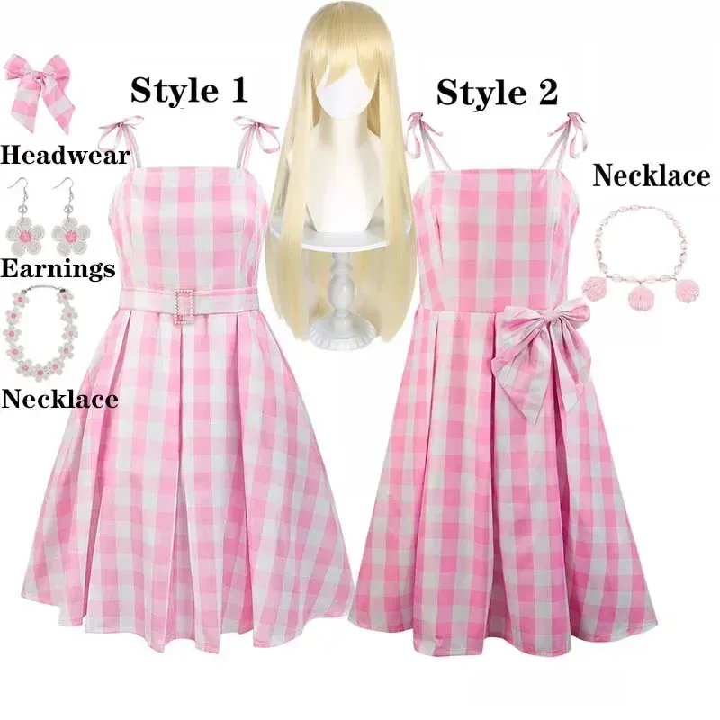 Movie Barbi Cosplay Costume for Women Margot Robbie Pink Dress Ken Ryan Gosling Barbi Dress for Girls Kids Halloween Outfit 2023
Movie Barbi Cosplay Costume for Women Margot Robbie Pink Dress Ken Ryan Gosling Barbi Dress for Girls Kids Halloween Outfit 2023