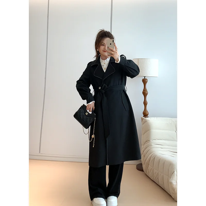 Пальто Pajiajia: Модный дизайн, отложной воротник, женское, из полиэфирного волокна, однотонное, для осени и зимы
Пальто Pajiajia: Модный дизайн, отложной воротник, женское, из полиэфирного волокна, однотонное, для осени и зимы