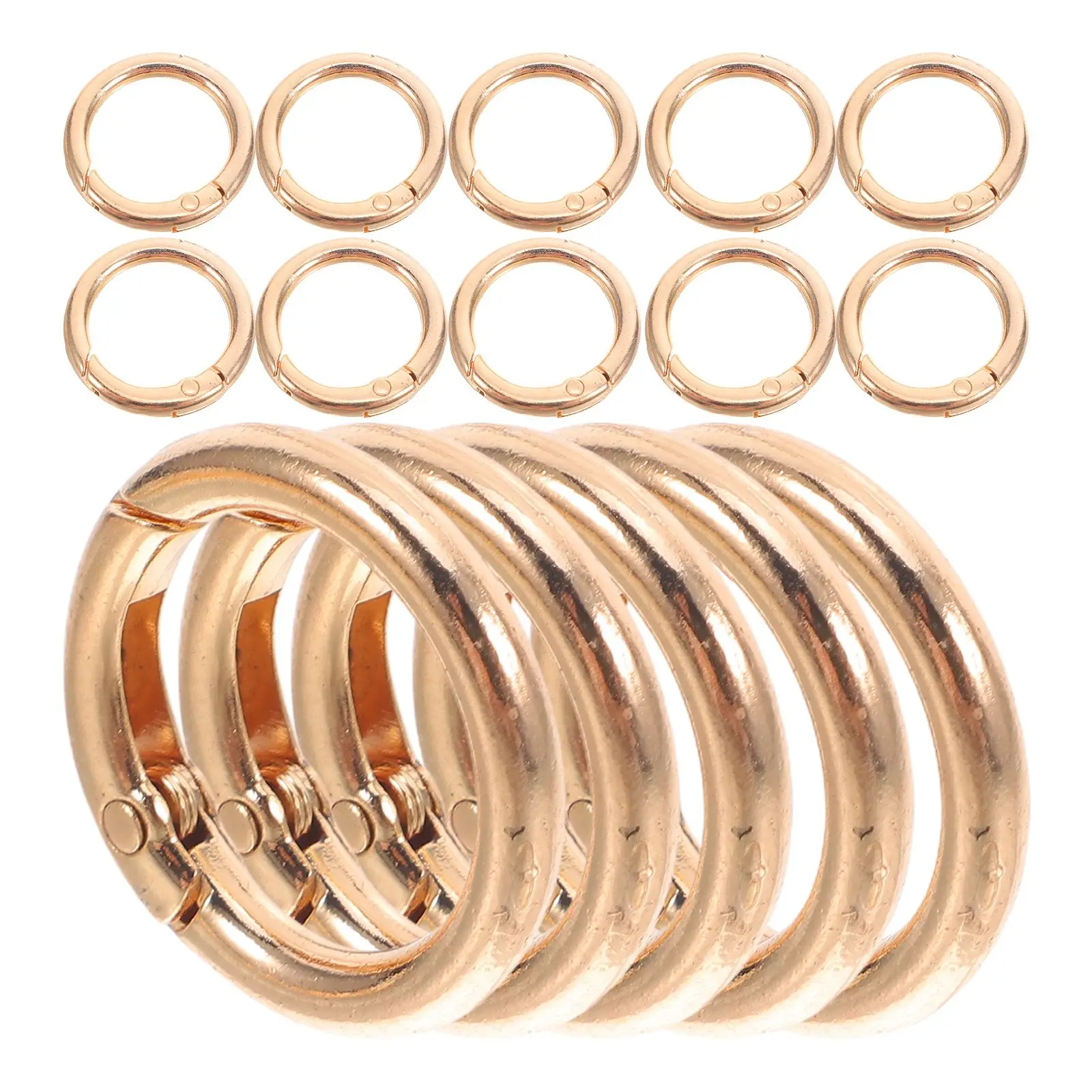 15pcs Keyring Spring Buckle Hook Zinc Alloy Clasp Open Jump Rings for Keychains Bags Jewelry Making Split Ring Accessories
15pcs Keyring Spring Buckle Hook Zinc Alloy Clasp Open Jump Rings for Keychains Bags Jewelry Making Split Ring Accessories
