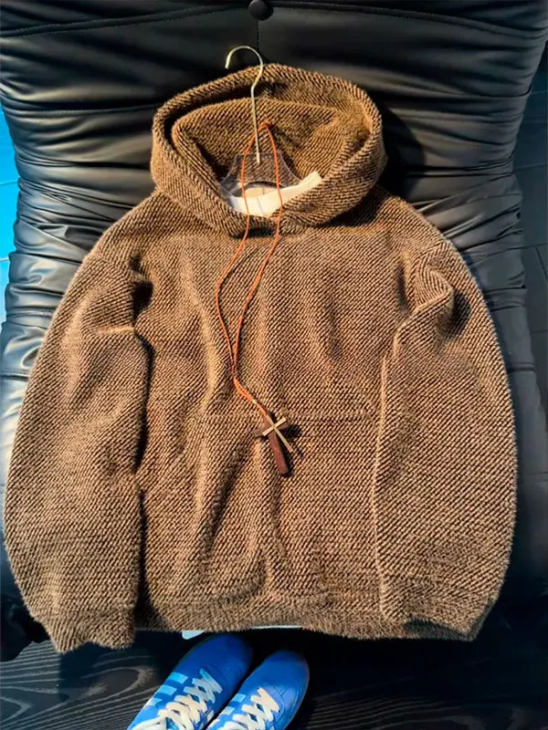 Men's Knitted Hoodie Coffee Color Heavyweight Autumn Winter Cleanfit Loose Sle Couple Outerwear Casual Comfortable Long Sve
Men's Knitted Hoodie Coffee Color Heavyweight Autumn Winter Cleanfit Loose Sle Couple Outerwear Casual Comfortable Long Sve