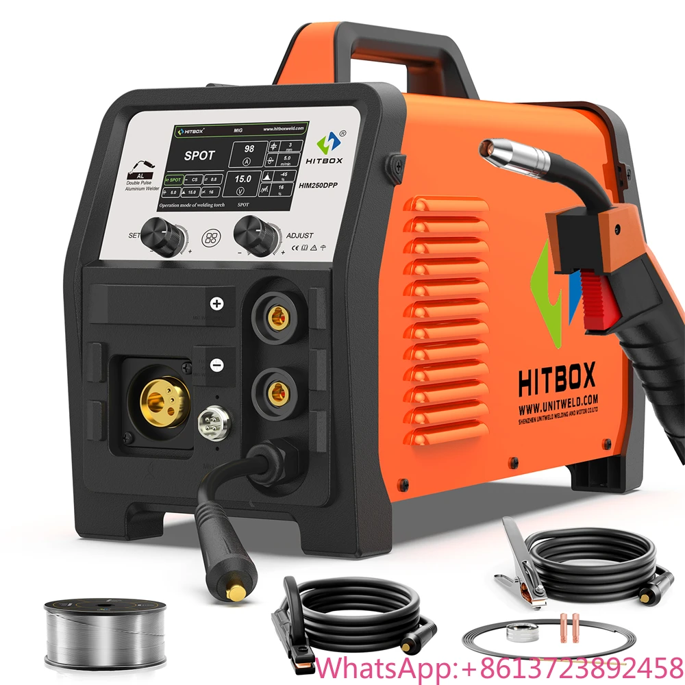 200A Dual Pulse Aluminum Welding Machine LCD Digital Display Gasless MIG/MMA/Lift TIG/Spot Welding Inverter Tool IGBT
200A Dual Pulse Aluminum Welding Machine LCD Digital Display Gasless MIG/MMA/Lift TIG/Spot Welding Inverter Tool IGBT