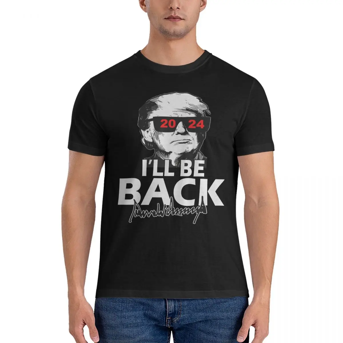 Men T-Shirt The Trumpinator2024 I'll Be Back Funny 100% Cotton Tees Short Sleeve Donald Trump T Shirts Round Collar Clothes Gift
Men T-Shirt The Trumpinator2024 I'll Be Back Funny 100% Cotton Tees Short Sleeve Donald Trump T Shirts Round Collar Clothes Gift