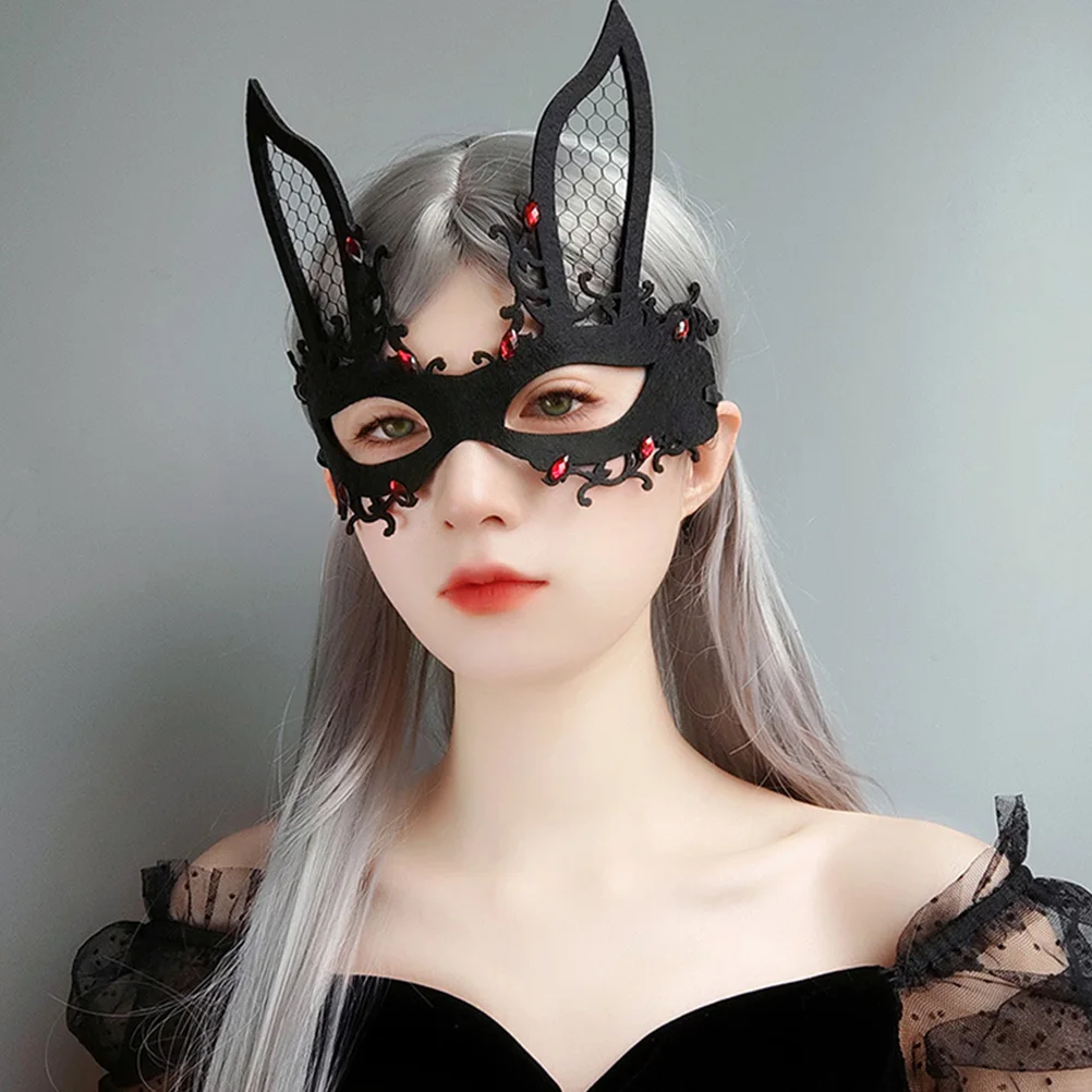 s Black Bunny Mask Half Face Masquerade Party Women Cosplay Rabbit Mask Halloween Carnival Festival Decorations Adjustable
s Black Bunny Mask Half Face Masquerade Party Women Cosplay Rabbit Mask Halloween Carnival Festival Decorations Adjustable