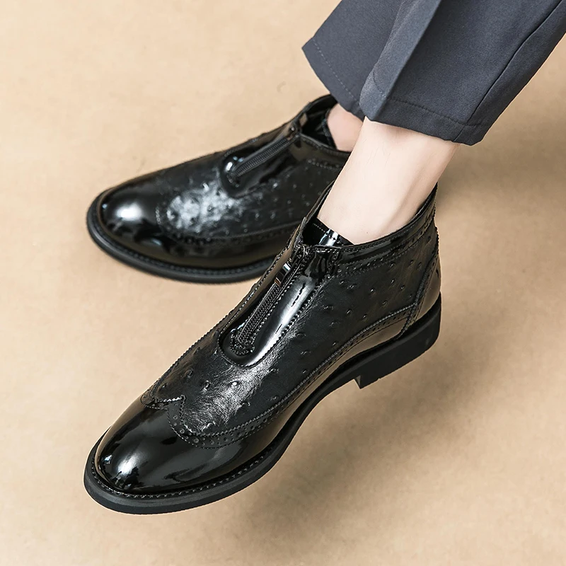 2024 Handmade Classic Men Boots High Quality Leather Men Dress Shoes fashion Outdoor Man Moccasins Men Ankle Boots
2024 Handmade Classic Men Boots High Quality Leather Men Dress Shoes fashion Outdoor Man Moccasins Men Ankle Boots