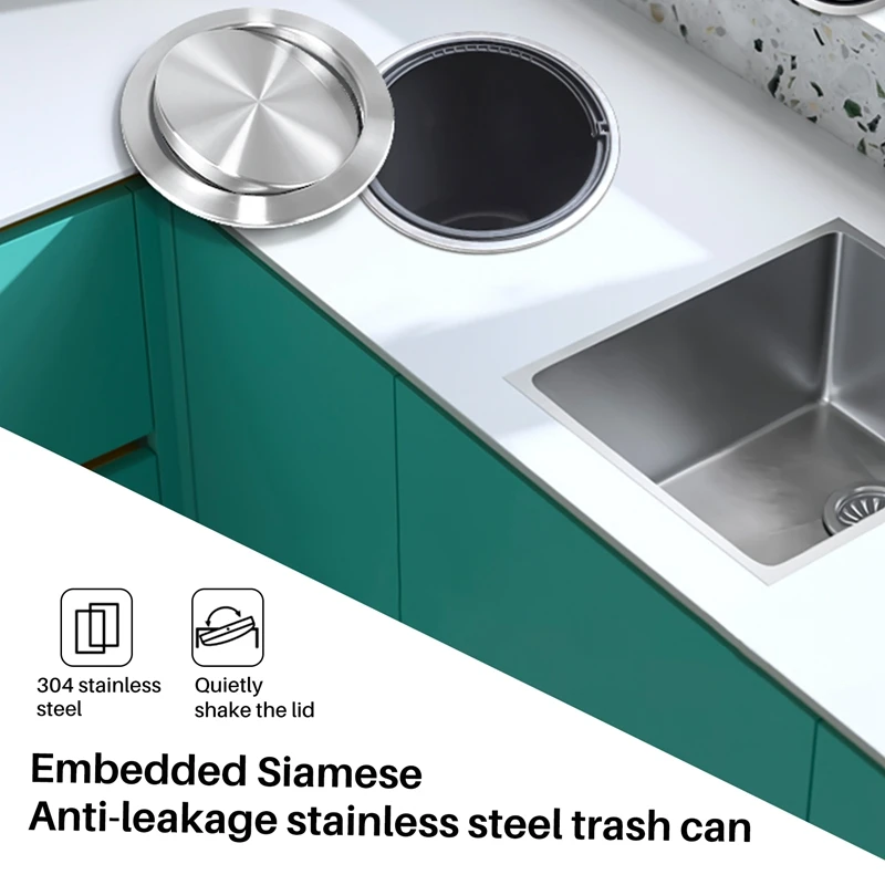 Garbage Flap Lid Flush Built-In Balance Swing For Kitchen Counter Top
Garbage Flap Lid Flush Built-In Balance Swing For Kitchen Counter Top