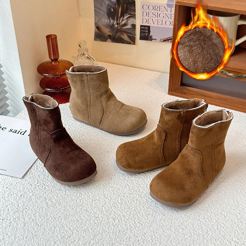 Children Casual Ankle Boots for Girls 2025 Autumn Winter New Fashion Korean Style Plus Warm Anti-slippery Versatile Catwalk Shoe
Children Casual Ankle Boots for Girls 2025 Autumn Winter New Fashion Korean Style Plus Warm Anti-slippery Versatile Catwalk Shoe