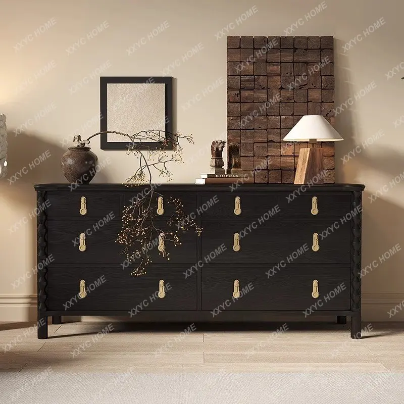 Retro solid wood chest cabinet living room decorative cabinet medieval bedroom TV cabinet
Retro solid wood chest cabinet living room decorative cabinet medieval bedroom TV cabinet