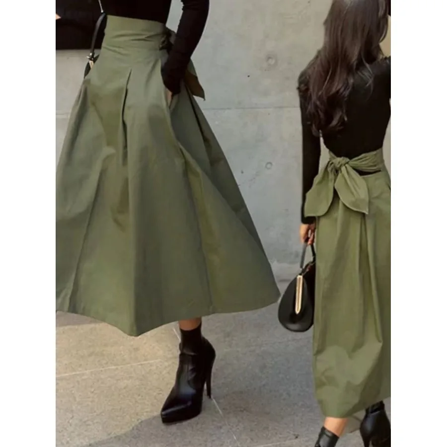 Весенне-летняя женская юбка-миди трапециевидной формы с завышенной талией, длинная юбка из полиэфирного волокна, 00% трансграничная талия
Весенне-летняя женская юбка-миди трапециевидной формы с завышенной талией, длинная юбка из полиэфирного волокна, 00% трансграничная талия