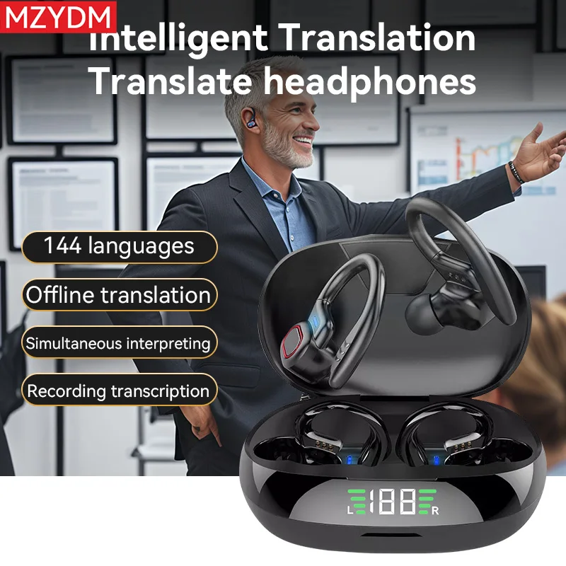 MZYDM AI Translator Wireless Earphones Bluetooth S730 Hifi Sound TWS Sports Earhook Waterproof Headphones In Ear Earbuds Headset
MZYDM AI Translator Wireless Earphones Bluetooth S730 Hifi Sound TWS Sports Earhook Waterproof Headphones In Ear Earbuds Headset