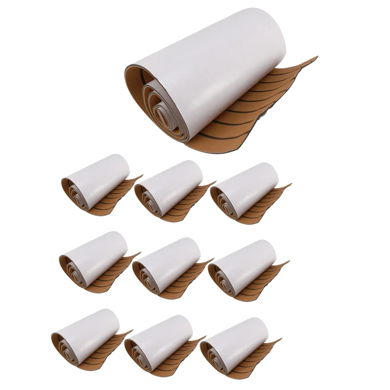 10X Foam Teak Decking EVA Foam Marine Flooring Faux Boat Decking Sheet Accessories Marine Brown Black 450X2400x6mm
10X Foam Teak Decking EVA Foam Marine Flooring Faux Boat Decking Sheet Accessories Marine Brown Black 450X2400x6mm
