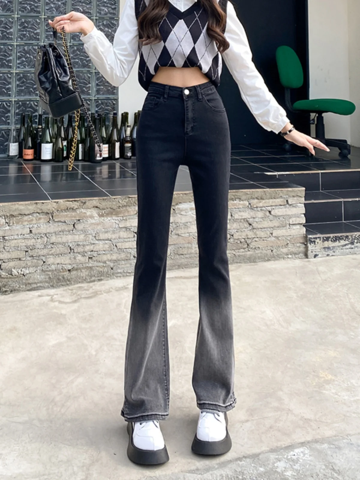 High Waist Straight Leg Jeans Women's plus Size Spring Autumn Gradient Color Slimming Micro Flared Pants Trendy Cotton Stretc...
High Waist Straight Leg Jeans Women's plus Size Spring Autumn Gradient Color Slimming Micro Flared Pants Trendy Cotton Stretc...