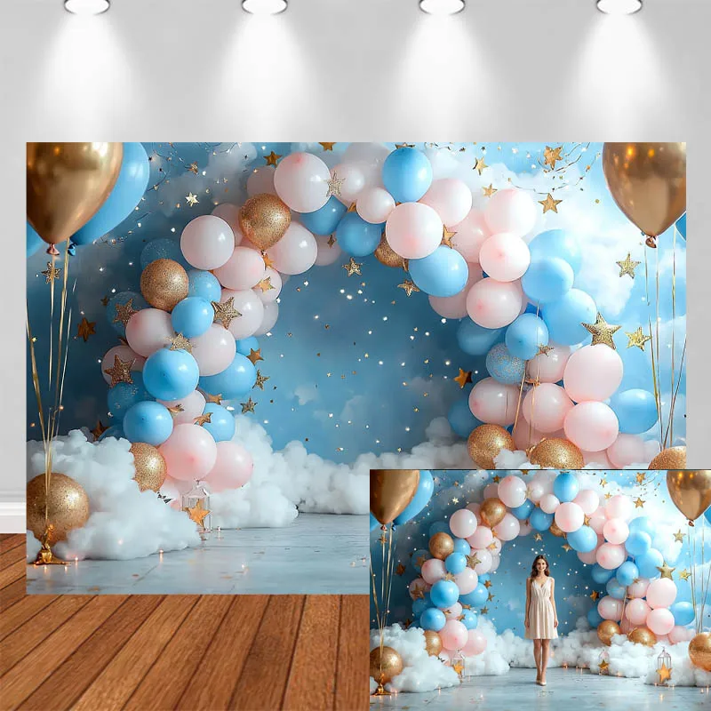 LS Photography Background Arch Balloon Cotton Cloud Blue Wall Decor Birthday Cake Smash Baby Shower Kids Portrait Photo Backdrop
LS Photography Background Arch Balloon Cotton Cloud Blue Wall Decor Birthday Cake Smash Baby Shower Kids Portrait Photo Backdrop