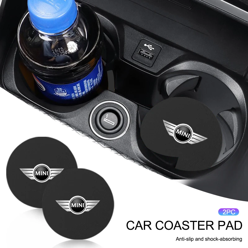 2Pcs Car LOGO Anti-slip Drinking Cup Mat Heat Insulation Suede For MINI Cooper JCW WORKS R55 R56 F55 F56 R57 R58 R59 Emblem
2Pcs Car LOGO Anti-slip Drinking Cup Mat Heat Insulation Suede For MINI Cooper JCW WORKS R55 R56 F55 F56 R57 R58 R59 Emblem