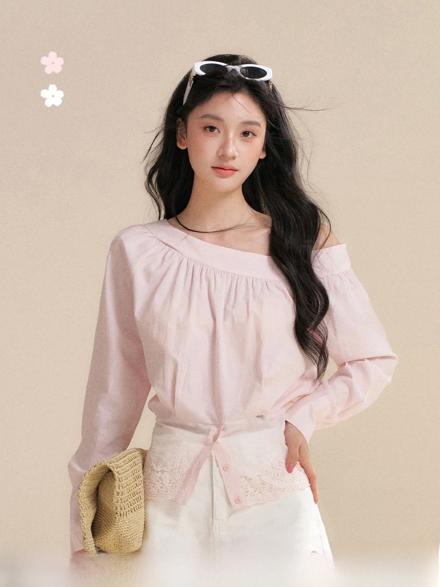 Kroche Casual Style Long Sleeve Embroidered Lace Hem Loose Shirt Women's Comfortable Breathable Fashion Daily Wear
Kroche Casual Style Long Sleeve Embroidered Lace Hem Loose Shirt Women's Comfortable Breathable Fashion Daily Wear