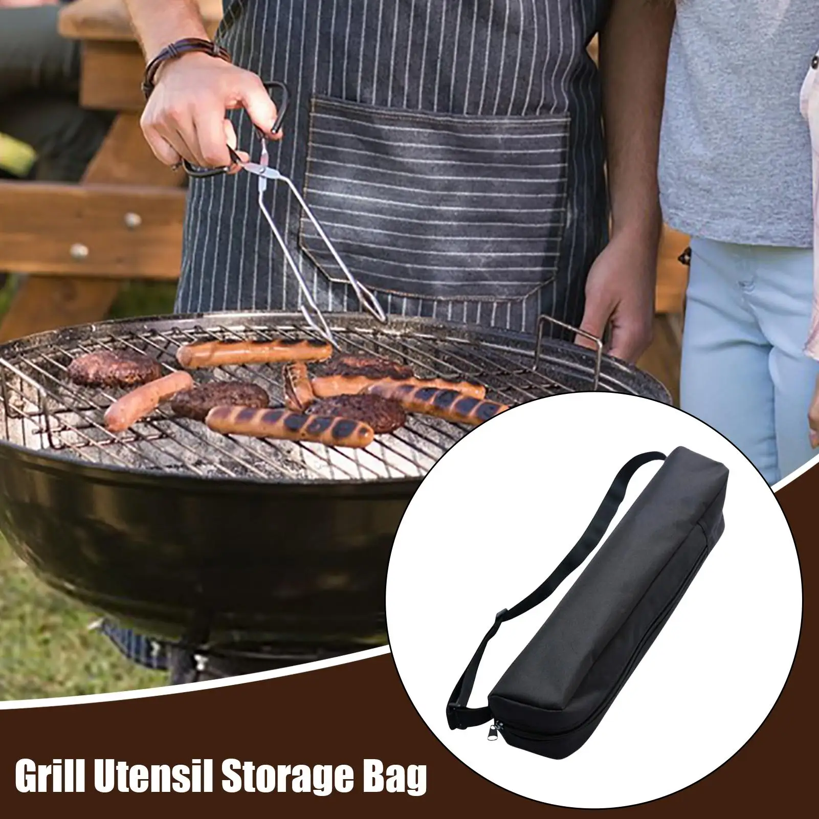 BBQ Utensil Storage Outdoor Silverware Organizer Portable BBQ Tool Bag For Camping Parties Picnic Outings Catering Tailgating RV
BBQ Utensil Storage Outdoor Silverware Organizer Portable BBQ Tool Bag For Camping Parties Picnic Outings Catering Tailgating RV