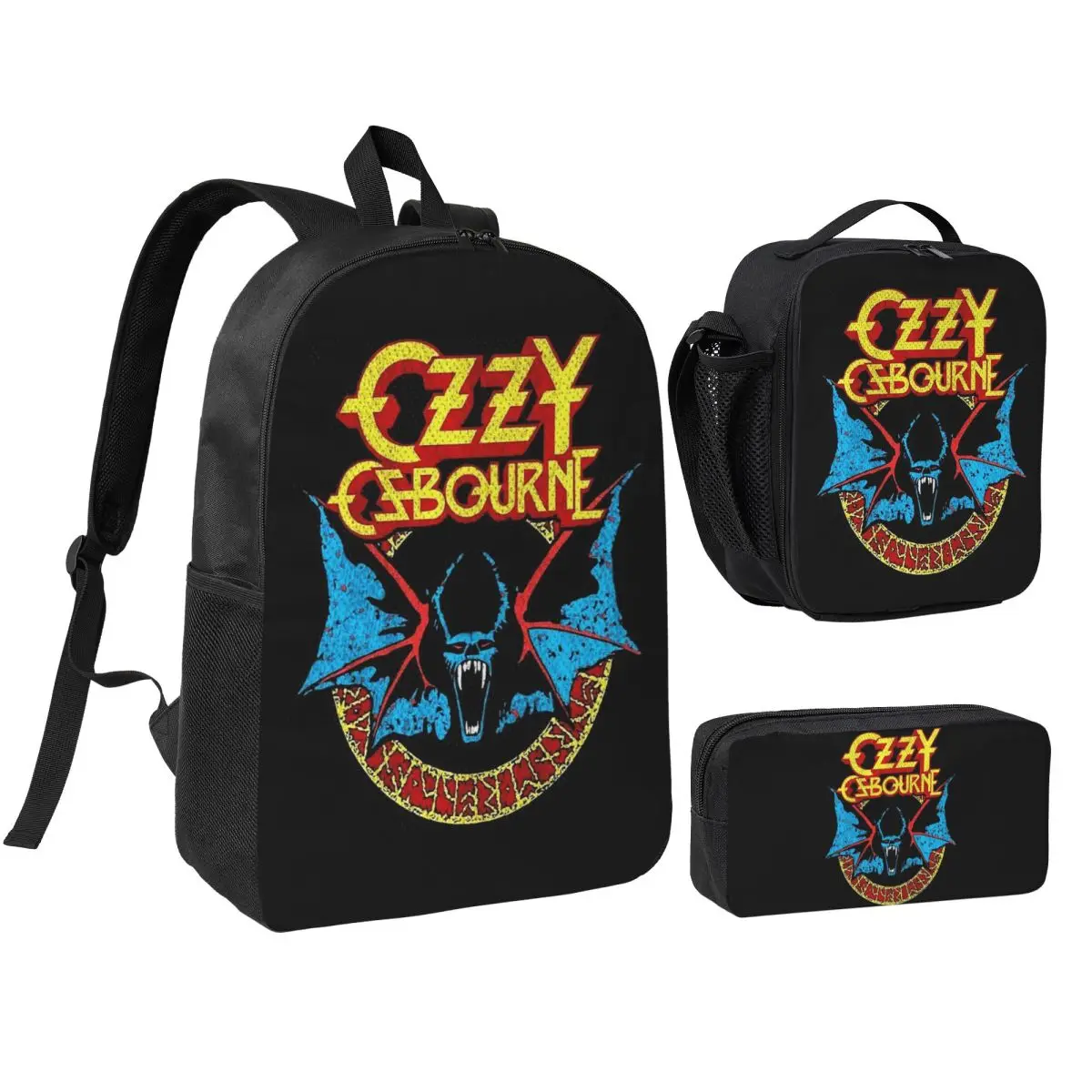 Ozzy Osbourne Rock Band Heavy Metal Backpack Boys Girls BookBag School Bag Shoulder Bags 3ps Insulated Lunch Bag Pencil Case
Ozzy Osbourne Rock Band Heavy Metal Backpack Boys Girls BookBag School Bag Shoulder Bags 3ps Insulated Lunch Bag Pencil Case