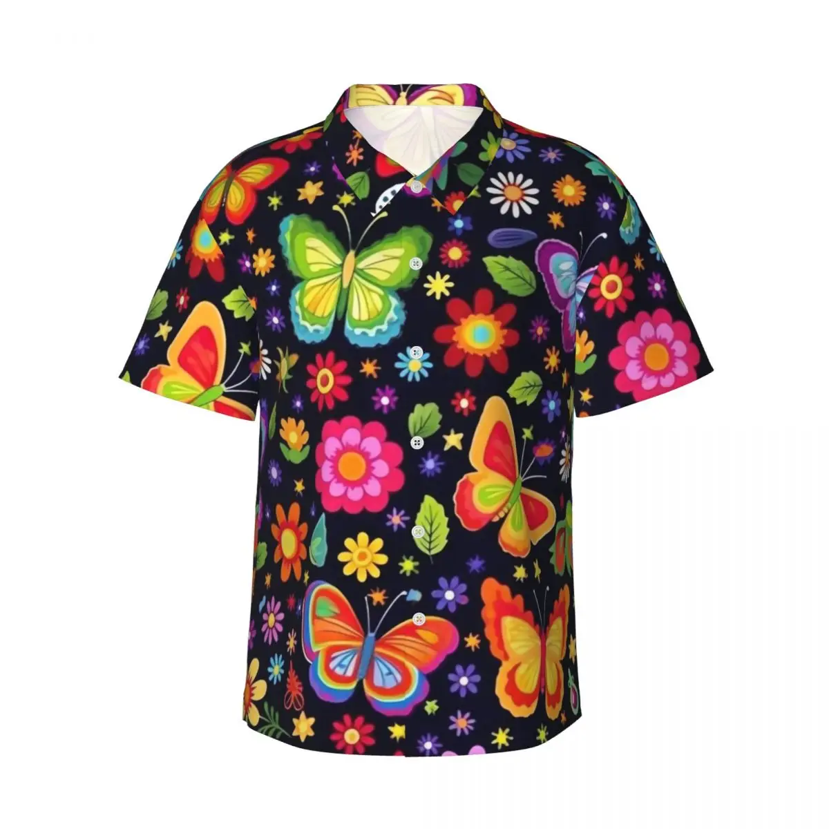 Colorful Butterflies Summer Shirt Man Beach Floral Print Casual Shirts Short-Sleeved Harajuku Custom DIY Loose Oversized Blouses
Colorful Butterflies Summer Shirt Man Beach Floral Print Casual Shirts Short-Sleeved Harajuku Custom DIY Loose Oversized Blouses