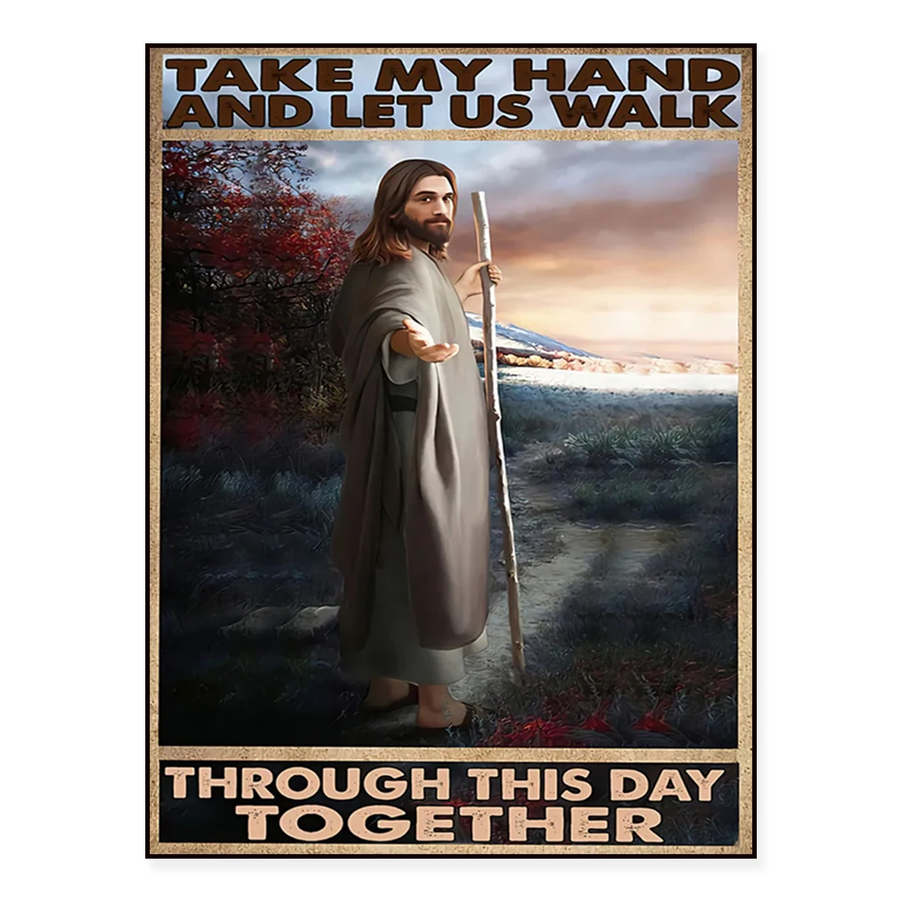 Jesus takes my hand and let's spend the day together poster jesus lover gift commemorative poster, housewarming gift
Jesus takes my hand and let's spend the day together poster jesus lover gift commemorative poster, housewarming gift