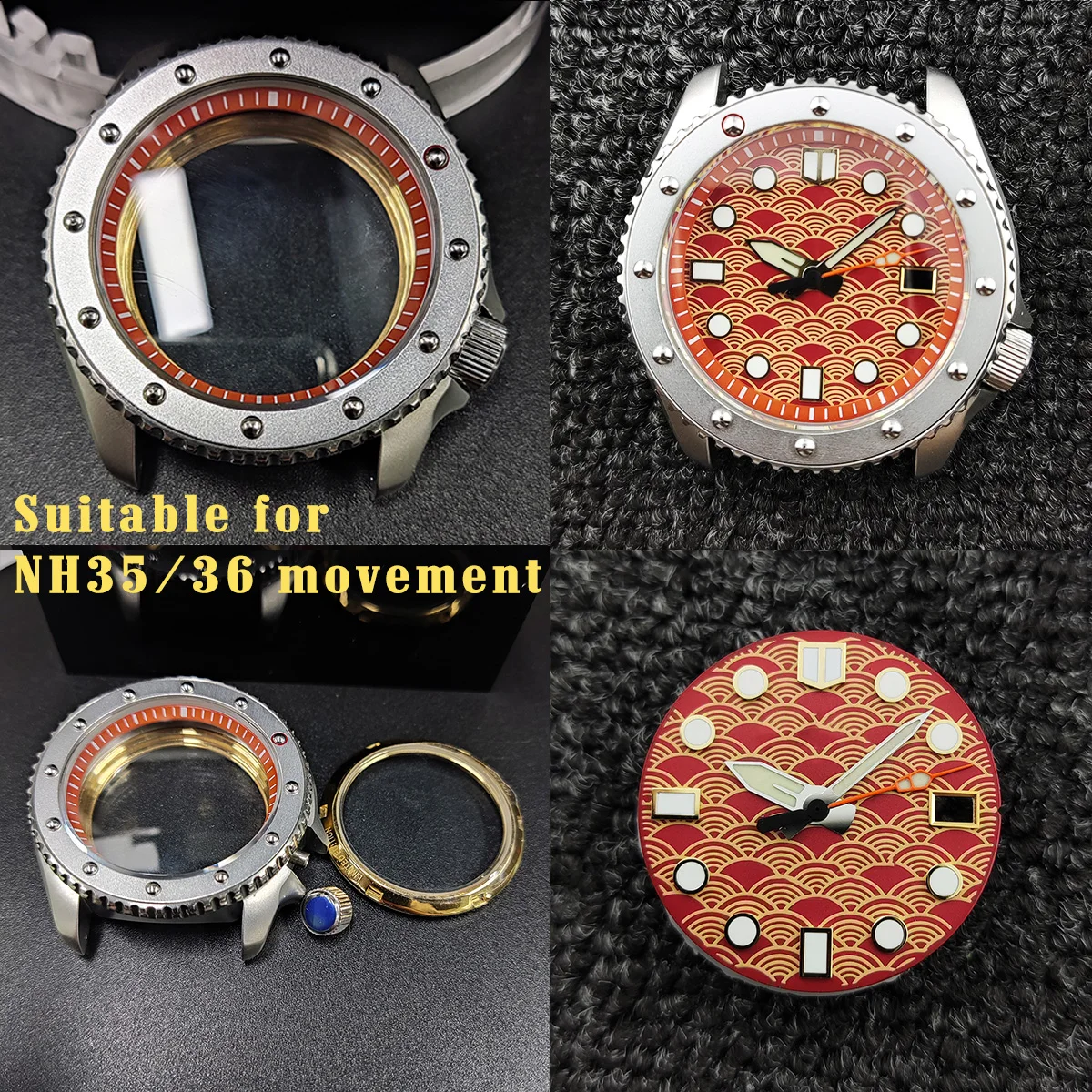 40 мм NH35 чехол SKX007 чехол для часов, высококачественный модифицированный чехол с сапфировым стеклом, водонепроницаемый чехол для часов NH35, запасные части S1
40 мм NH35 чехол SKX007 чехол для часов, высококачественный модифицированный чехол с сапфировым стеклом, водонепроницаемый чехол для часов NH35, запасные части S1