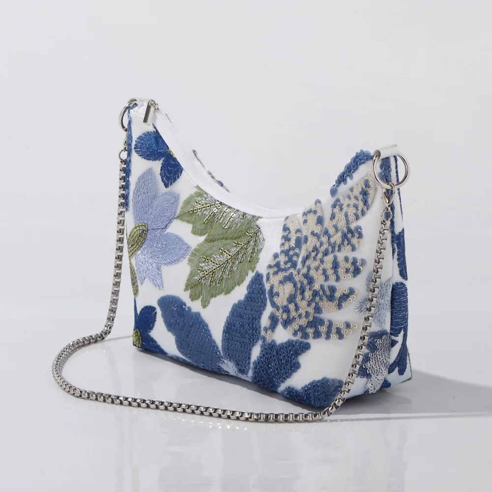 Chain Crossbady Bag Sequin Embroidery Floral Sac Femme New Trendy Fashionable Bolso Daily Using Bolsos De Mujer Bags for Woman
Chain Crossbady Bag Sequin Embroidery Floral Sac Femme New Trendy Fashionable Bolso Daily Using Bolsos De Mujer Bags for Woman