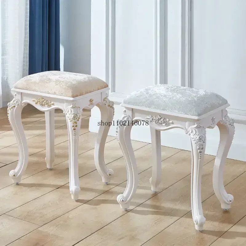 European American style dressing stools makeup stool soft small square Ottomans household chairs princess bedroom nail stools
European American style dressing stools makeup stool soft small square Ottomans household chairs princess bedroom nail stools
