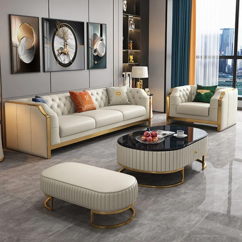 Genuine Leather Luxury Sofas 3 Pieces Set Modern Designer Sofa Loveseat Floor Divani Soggiorno Nuovi Arrivati Home Furniture
Genuine Leather Luxury Sofas 3 Pieces Set Modern Designer Sofa Loveseat Floor Divani Soggiorno Nuovi Arrivati Home Furniture