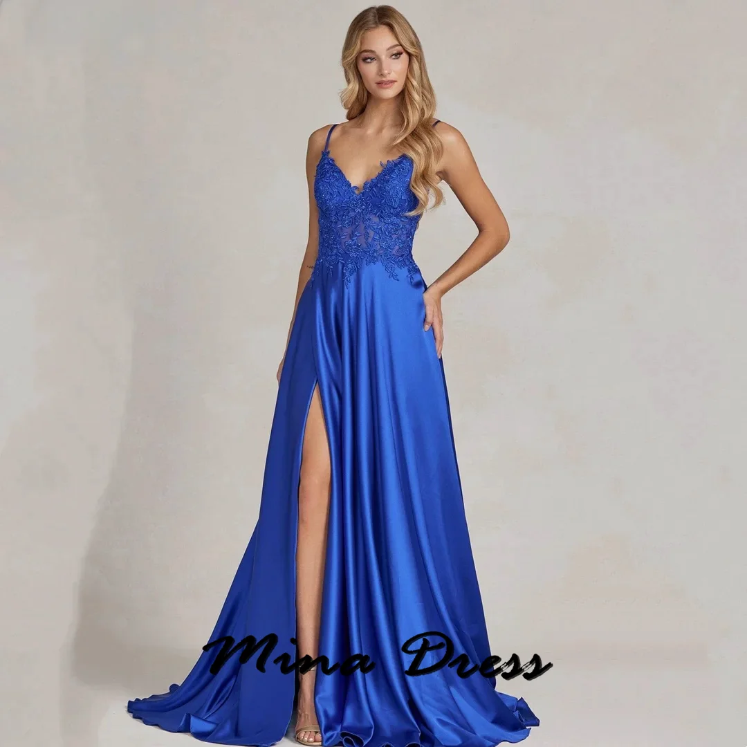 Mina Customized Backless Elegant Formal Dresses for Women Evening Dress Es Sleeveless Slit Wedding Party Dress Noodle Strips
Mina Customized Backless Elegant Formal Dresses for Women Evening Dress Es Sleeveless Slit Wedding Party Dress Noodle Strips