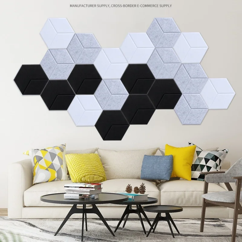 12Pcs Hexagonal Acoustic Panels Self Adhesive Sound Absorbing Wall Panels Noise Reduction Decor Soundproof Foam for Studio KTV
12Pcs Hexagonal Acoustic Panels Self Adhesive Sound Absorbing Wall Panels Noise Reduction Decor Soundproof Foam for Studio KTV