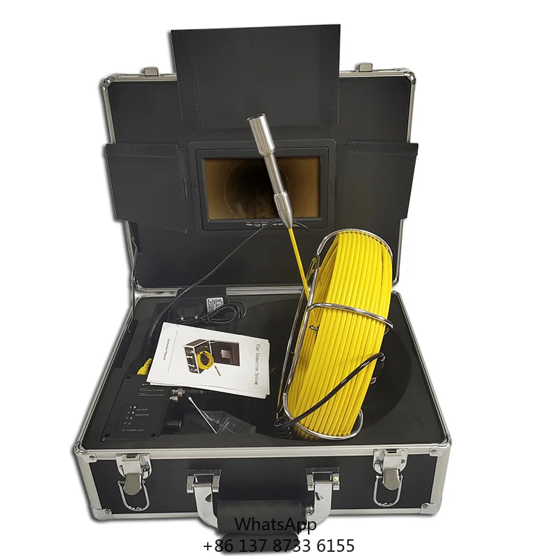 Pipeline Sewer Inspection System 23mm IP68 Waterproof Industrial Camera With 12pcs LEDS 20--50m Cable Reel Support DVR
Pipeline Sewer Inspection System 23mm IP68 Waterproof Industrial Camera With 12pcs LEDS 20--50m Cable Reel Support DVR