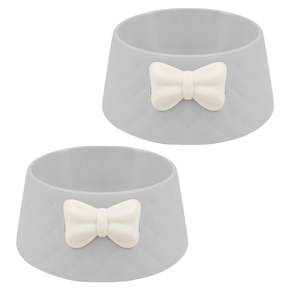 Cat Bowl 2 Pcs Small Light Grey Plastic Feeder Durable Easy Drinking Feeding Bowl Bowls Feeding Supplies
Cat Bowl 2 Pcs Small Light Grey Plastic Feeder Durable Easy Drinking Feeding Bowl Bowls Feeding Supplies