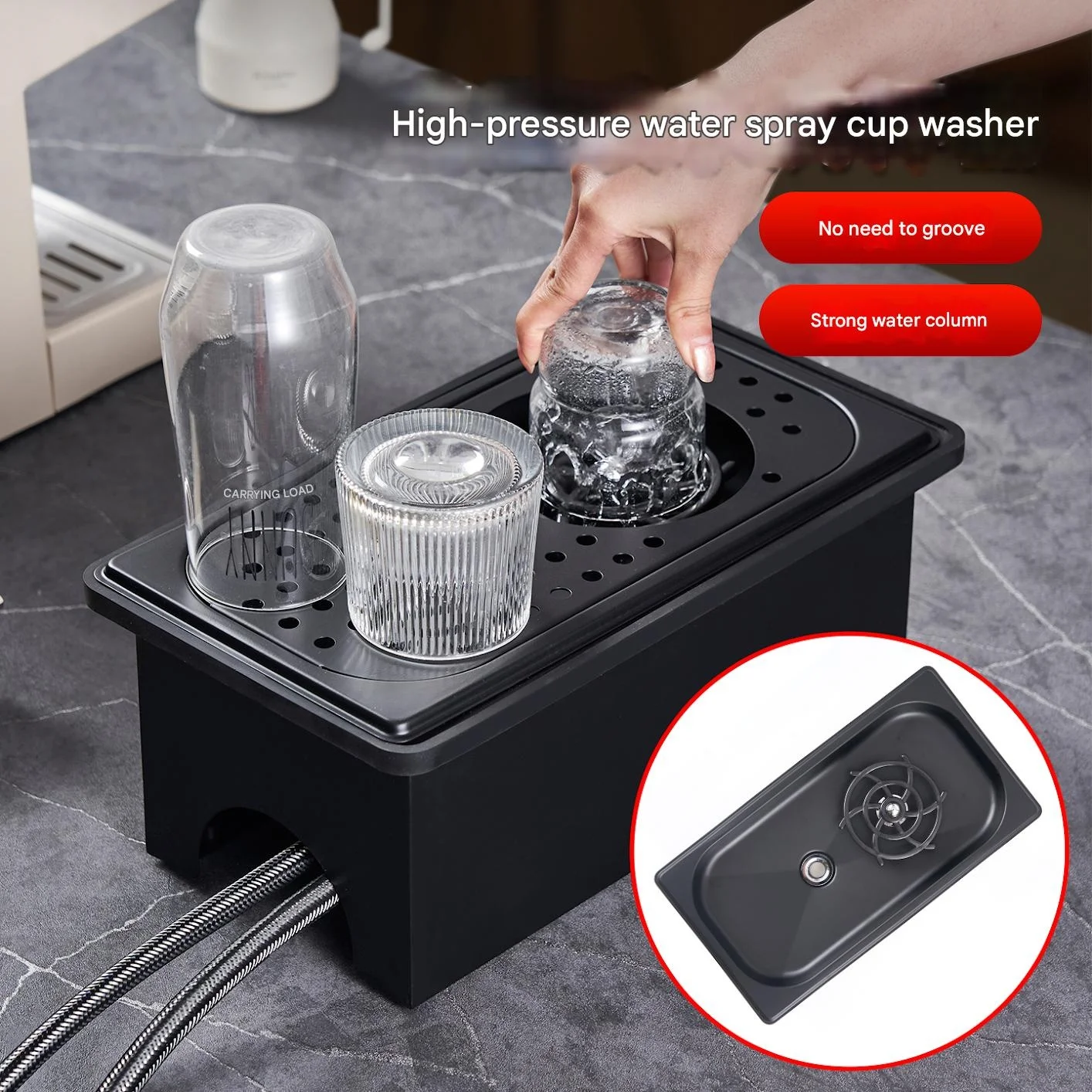 Modern stainless steel bar fittings cup and glass washers for bars, cafes, hotels, restaurants
Modern stainless steel bar fittings cup and glass washers for bars, cafes, hotels, restaurants