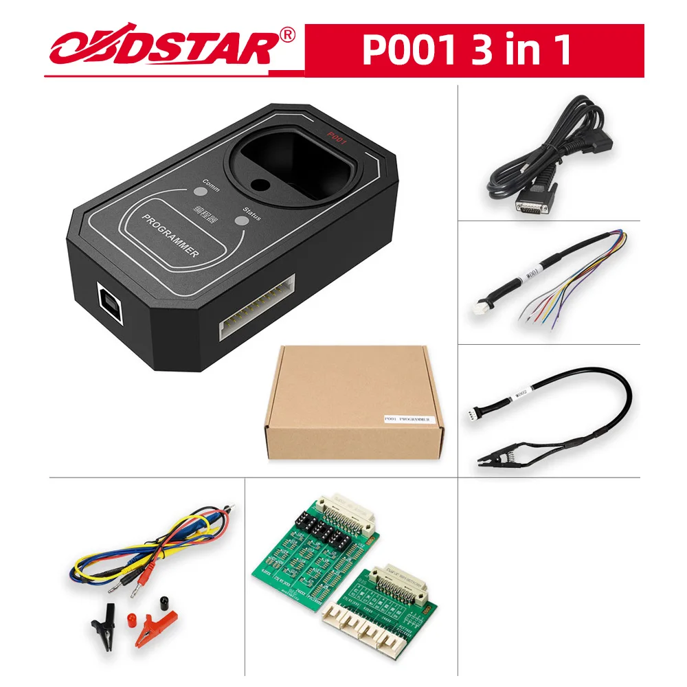 Программатор OBDSTAR P001 3-в-1 для серий OBDSTAR X300 DP/ OBDSTAR Key Master DP/ OBDSTAR MS80/ OBDSTAR X300 MINI
Программатор OBDSTAR P001 3-в-1 для серий OBDSTAR X300 DP/ OBDSTAR Key Master DP/ OBDSTAR MS80/ OBDSTAR X300 MINI
