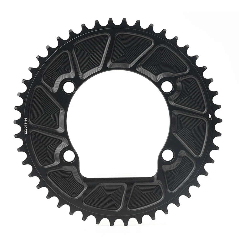 Narrow Wide Single Speed Chainring for Road Bikes 110mm Compatibility with 9/10/11/12 Speed Chains Aluminum Design
Narrow Wide Single Speed Chainring for Road Bikes 110mm Compatibility with 9/10/11/12 Speed Chains Aluminum Design