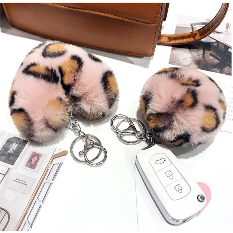 Fashion Plush Pompom Keychain Pendant Multicolor Leopard Pattern Plush Fluffy Peach Heart Shape Pendant Charms Key Chain for Bag
Fashion Plush Pompom Keychain Pendant Multicolor Leopard Pattern Plush Fluffy Peach Heart Shape Pendant Charms Key Chain for Bag