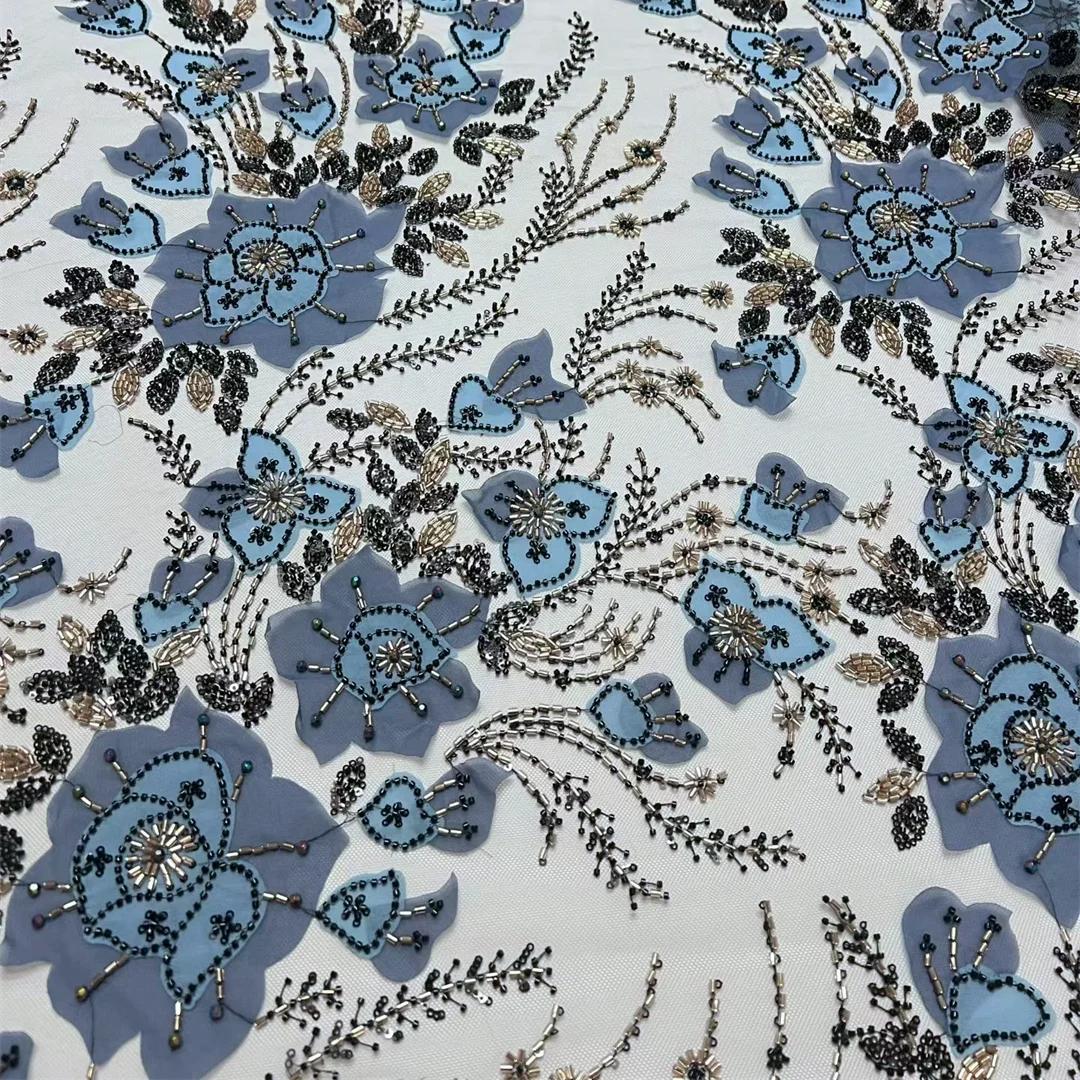 Lastest African High Quality Floral Embroidery Lace Fabric Sequins Beads Mesh Lace for Bridal Eveing Banquet Dress Sewing
Lastest African High Quality Floral Embroidery Lace Fabric Sequins Beads Mesh Lace for Bridal Eveing Banquet Dress Sewing