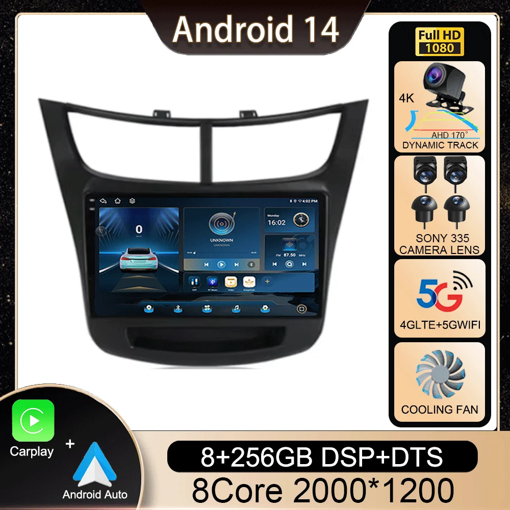 Автомобильный радиоприемник Android 14 для Chevrolet Sail Aveo 2015-2019, мультимедийный стерео видеоплеер, Автомобильный GPS навигатор Carplay, 4G WFI QLED
Автомобильный радиоприемник Android 14 для Chevrolet Sail Aveo 2015-2019, мультимедийный стерео видеоплеер, Автомобильный GPS навигатор Carplay, 4G WFI QLED