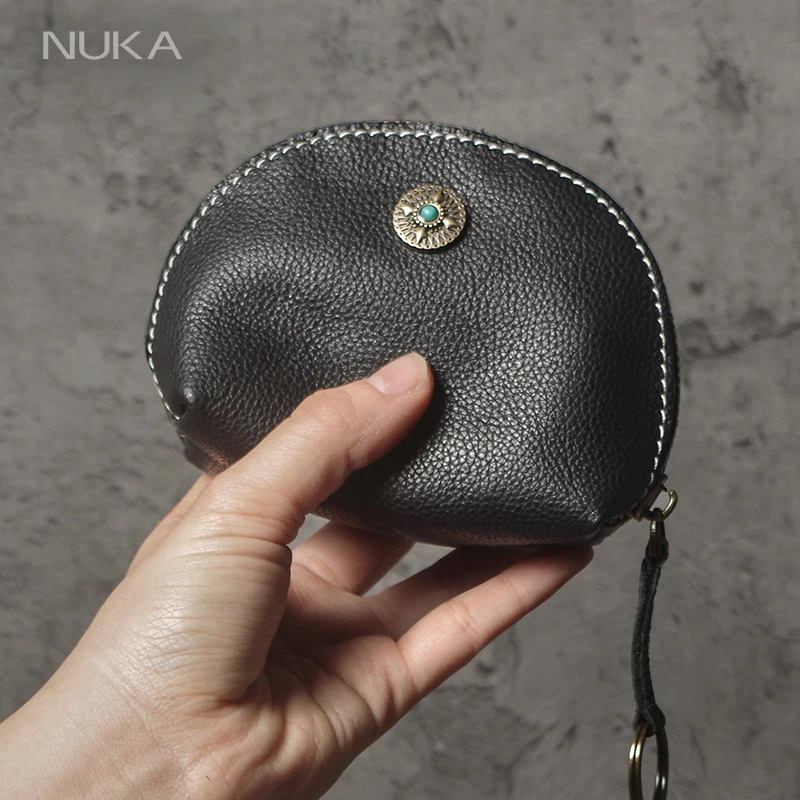 NUKA Fashion Real Leather Coin Purse Men Women Key Bag Zipper Small Wallet Bank Card Earphone Organizer Bag Housekeeper Key Case
NUKA Fashion Real Leather Coin Purse Men Women Key Bag Zipper Small Wallet Bank Card Earphone Organizer Bag Housekeeper Key Case