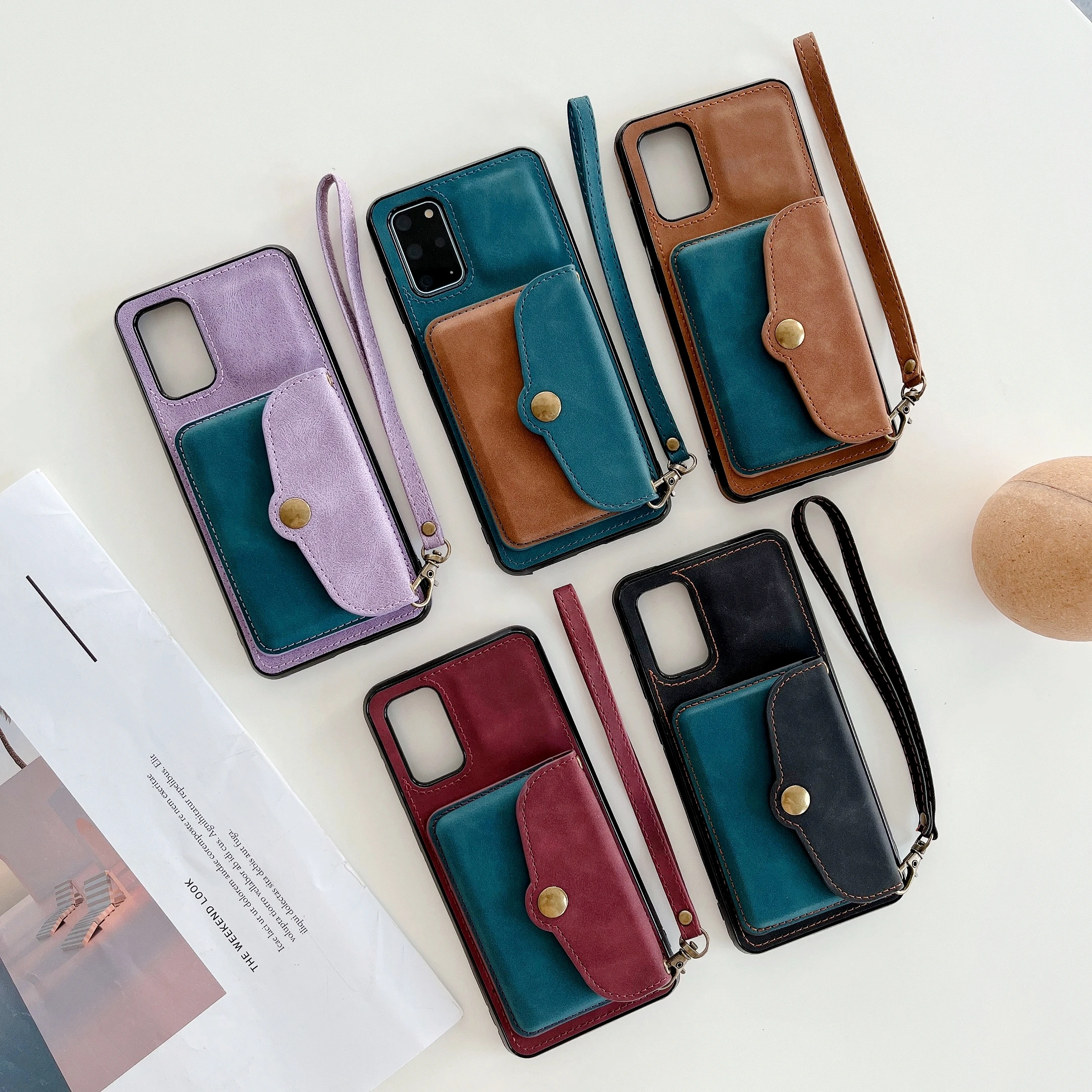 Wallet Phone Case for Samsung Galaxy S22 S21 S20 Ultra Plus A53 A52s A52 A33 A32 5G Shockproof Card Holder Strap Leather Cover
Wallet Phone Case for Samsung Galaxy S22 S21 S20 Ultra Plus A53 A52s A52 A33 A32 5G Shockproof Card Holder Strap Leather Cover