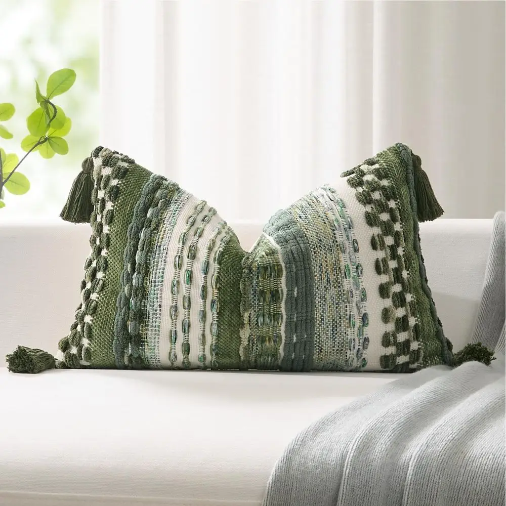 Kevin Textile 12x24 Inch Lumbar Throw Pillow Cover 1 Pack Boho Decorative Soft Chenille Thread Woven Tufted Textured Rectangle C
Kevin Textile 12x24 Inch Lumbar Throw Pillow Cover 1 Pack Boho Decorative Soft Chenille Thread Woven Tufted Textured Rectangle C