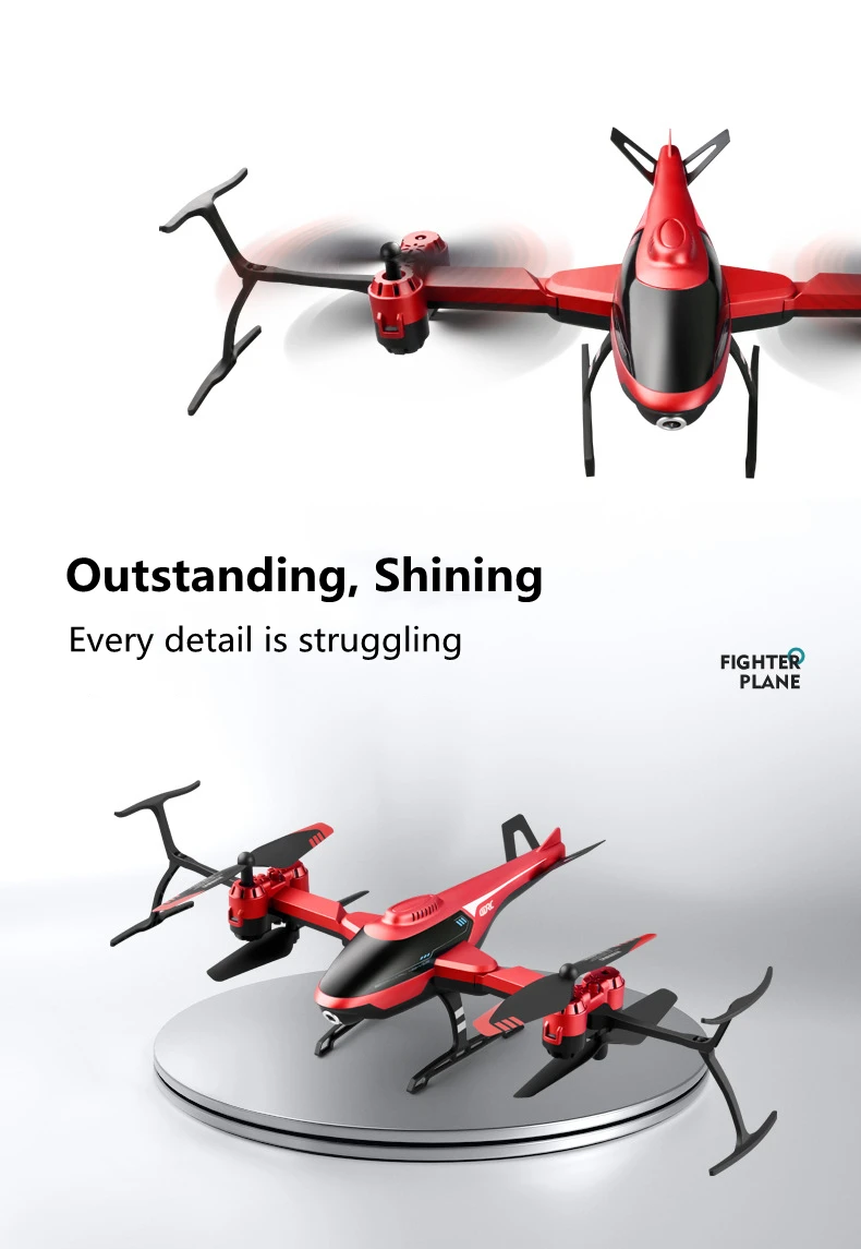 WiFi FPV Remote Control Helicopter With 4K Hd Camera Hover Gravity Sensor Aerial RC Aircraft Trajectory Flight Voice Control Toy
WiFi FPV Remote Control Helicopter With 4K Hd Camera Hover Gravity Sensor Aerial RC Aircraft Trajectory Flight Voice Control Toy