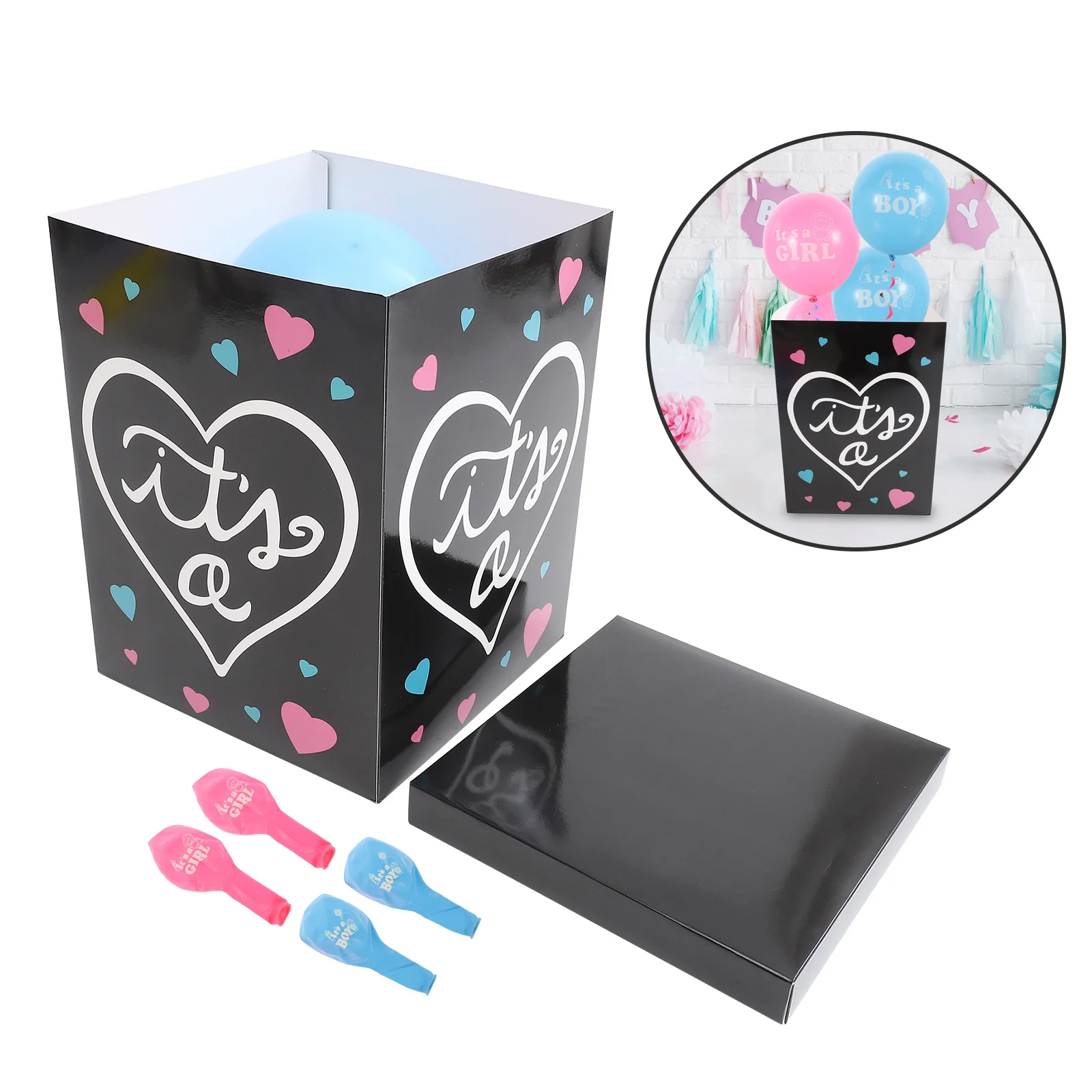 1 set 1 Set Gender Reveal Balloon Box For Baby Shower Party Paper Gift Box Baby Shower Decorations Balloon Boxes Party Favors
1 set 1 Set Gender Reveal Balloon Box For Baby Shower Party Paper Gift Box Baby Shower Decorations Balloon Boxes Party Favors