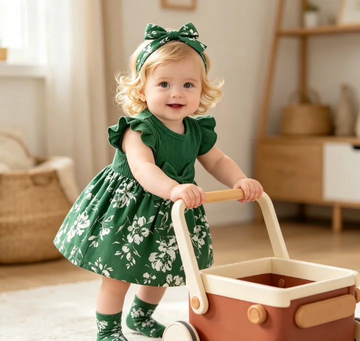 Little Girl Ins Bow Flying Sleeve Dress Floral Dress Summer Fashion and Beautiful Kids Outwear Dress
Little Girl Ins Bow Flying Sleeve Dress Floral Dress Summer Fashion and Beautiful Kids Outwear Dress