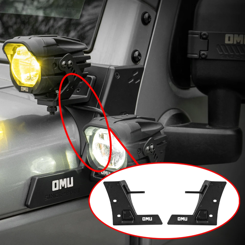 Lantsun OMU024 Hood Cowl Mount Brackets Aluminum A-Pillar Light Mounts Dual-lamp Bracket for Jeep for Wrangler JK07-17
Lantsun OMU024 Hood Cowl Mount Brackets Aluminum A-Pillar Light Mounts Dual-lamp Bracket for Jeep for Wrangler JK07-17