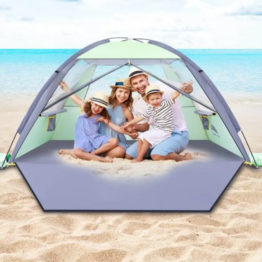 Beach Tent Sun Shelter for 3-8 Person, Polyester UPF 50+ UV Protection Beach Shade Canopy in Navy Blue, Lightweight Easy Setup
Beach Tent Sun Shelter for 3-8 Person, Polyester UPF 50+ UV Protection Beach Shade Canopy in Navy Blue, Lightweight Easy Setup