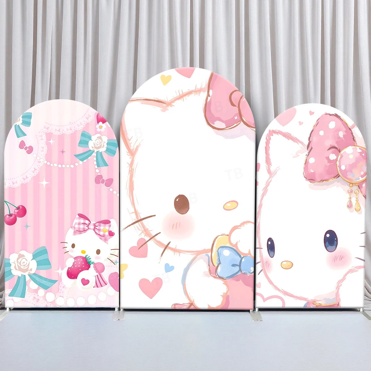 TB Hello Kitty Theme Arch Backdrop Cover Pink Bow for Girls Birthday Party Decor Baby Shower Photography Background Wall Props
TB Hello Kitty Theme Arch Backdrop Cover Pink Bow for Girls Birthday Party Decor Baby Shower Photography Background Wall Props