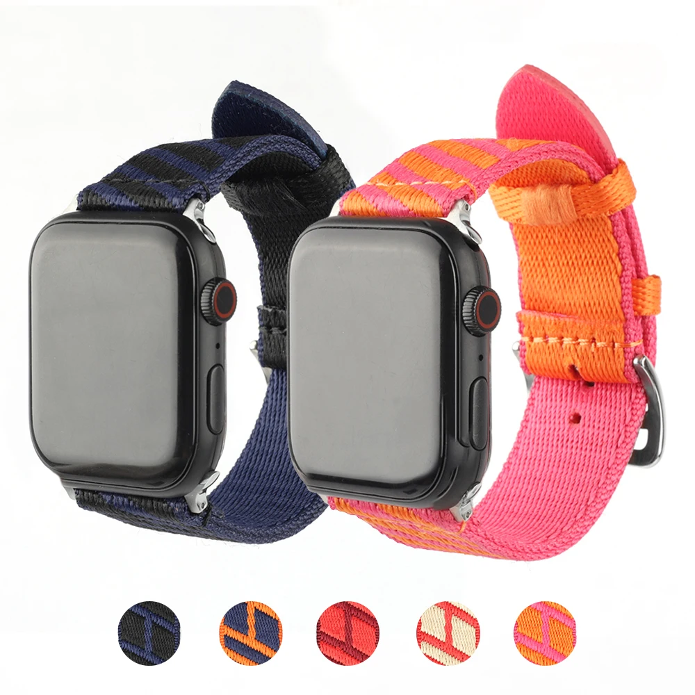 Nylon Watch Band 38mm 40mm 42mm 44mm Woven Canvas Fabric Watchband Quick Release Bracelet Watch Strap Wristband Accessories
Nylon Watch Band 38mm 40mm 42mm 44mm Woven Canvas Fabric Watchband Quick Release Bracelet Watch Strap Wristband Accessories