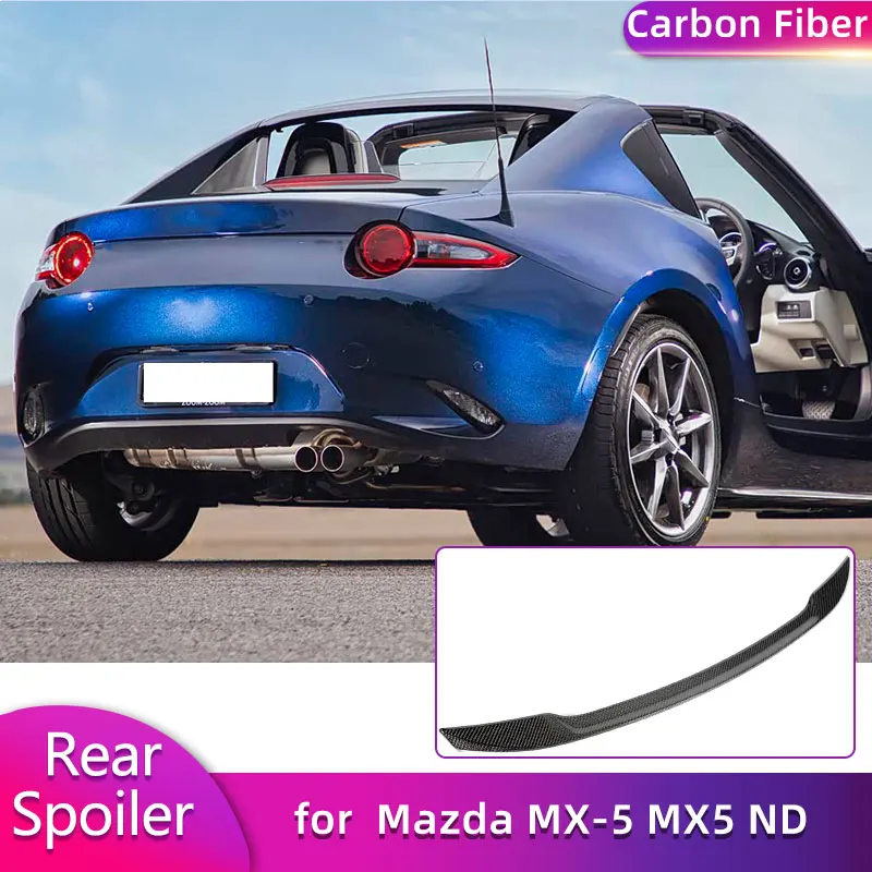 Full Carbon Fiber Rear Trunk Spoiler Wings for Mazda MX-5 MX5 ND 2016-2025 Car Racing Rear Spoiler Boot Trunk Wing Lip Body Kit
Full Carbon Fiber Rear Trunk Spoiler Wings for Mazda MX-5 MX5 ND 2016-2025 Car Racing Rear Spoiler Boot Trunk Wing Lip Body Kit