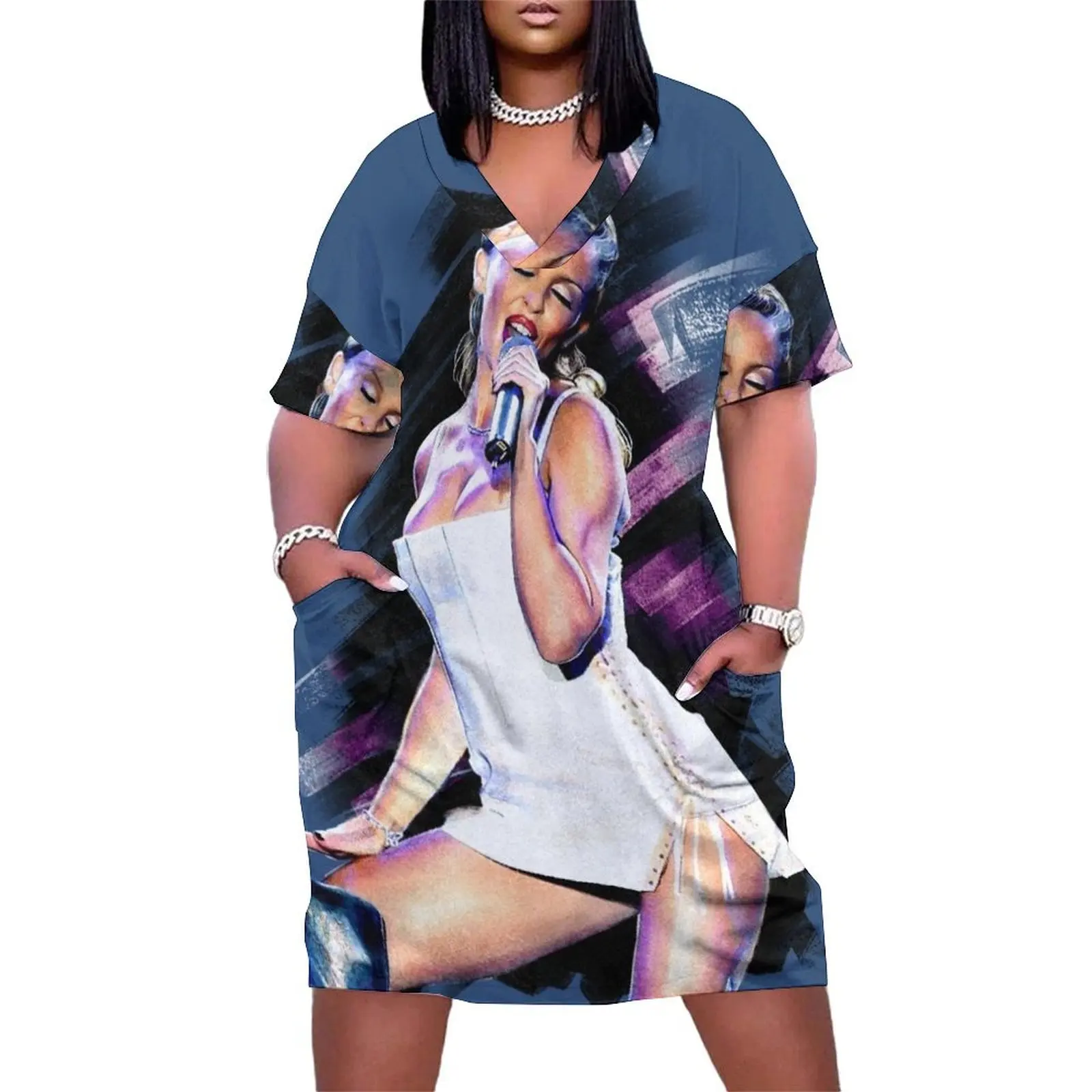 Kylie Minogue - Feel the Fever Loose Pocket Dress summer clothes elegant chic women dresses promotion
Kylie Minogue - Feel the Fever Loose Pocket Dress summer clothes elegant chic women dresses promotion